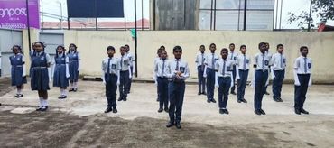 Assembly in Gurukul School in Pune