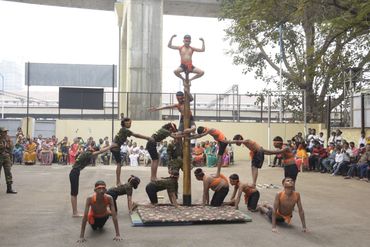 Malkhamb in Gurukul School in Pune
