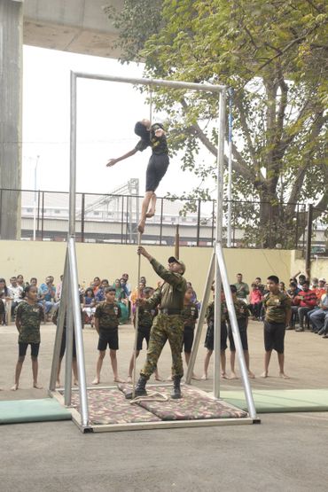 Gymnastics in Gurukul School in Pune