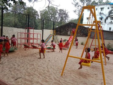 Gurukul School in Pune Sand play area