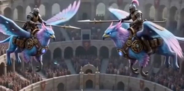 Joust to victory in the Griffin Stadium of Agea World!