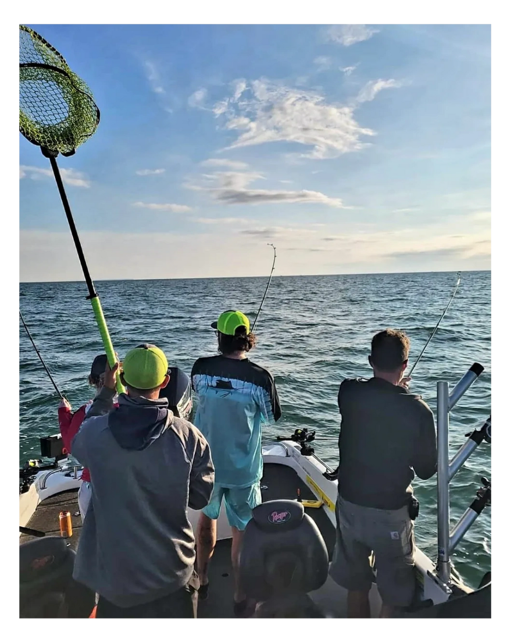 Battling a Triple Header of walleyes on Saginaw Bay