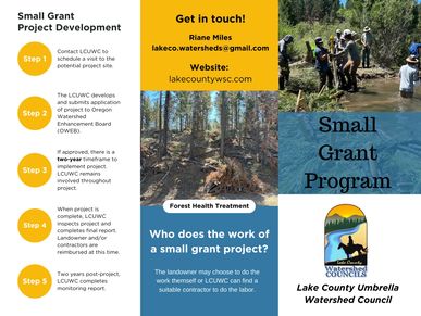 Learn more about OWEB's Small Grant Program - a great way to initiate a project with us!