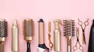 Collection of different types of hair brushes
