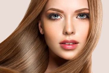 Beautiful woman with long, shiny hair