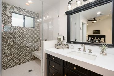 bath kitchen remodel tile slab custom cabinets design interior renderings plumbing electrical