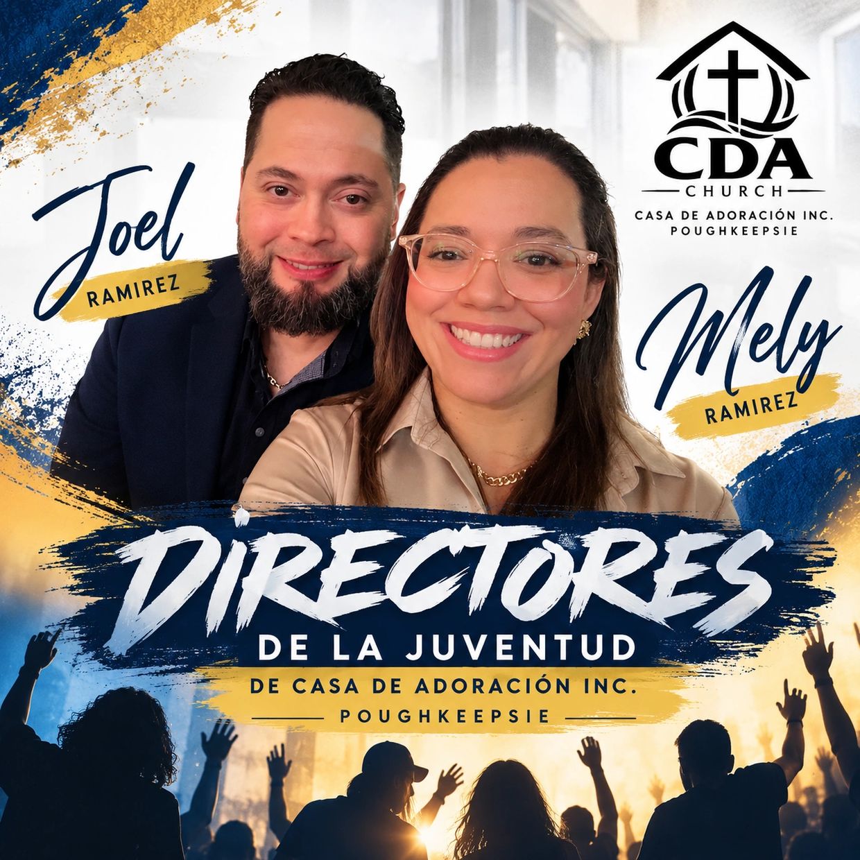 Joel and Mely Ramirez, youth directors at CDA Church in Poughkeepsie.