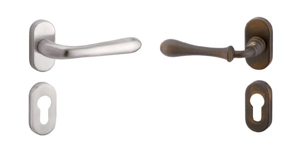 Fenestar thermal steel and bronze swing door french door hardware fittings