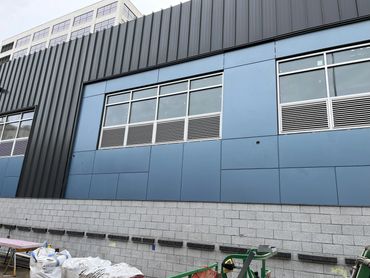 Our Metal Roofing Panels are used in conjunction with an Aluminum Composite Panel System