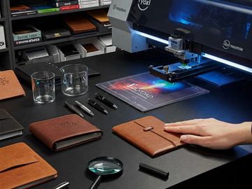 طباعة يوفي الترويجية المصمم العربي للإعلانات. UV printing promotional Arabic Designer Advertising