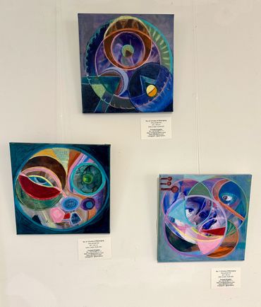 Acrylics & Oil on small canvases (W30 X H30 cm)