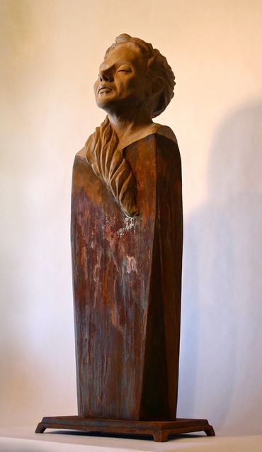 Cristina Sanchez sculpture, Ella - Mixed media - Sold 