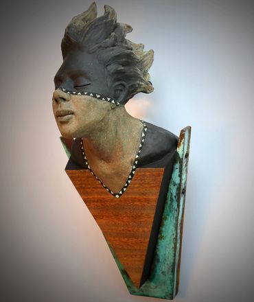 Cristina Sanchez sculpture, Geometria del pensamiento - Mixed media - Sold