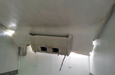 A Broken Section of a Container in White