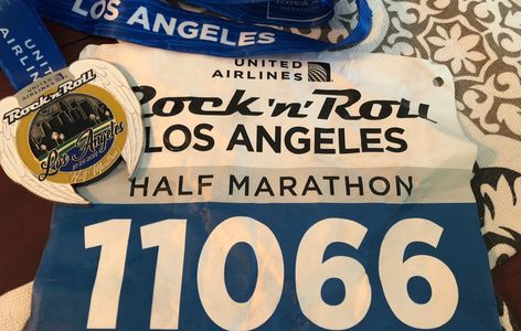 Rock 'n' Roll Los Angeles  Half Marathon bib