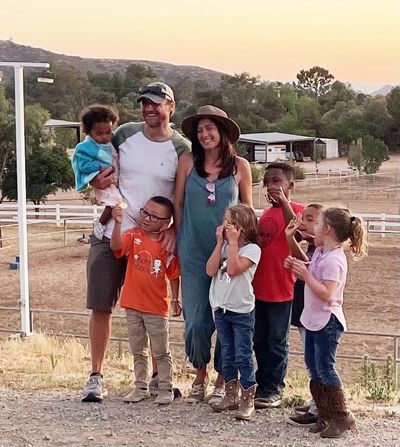 One incredibly special family from San Diego, the Borkowski's with their 6 adopted kids.