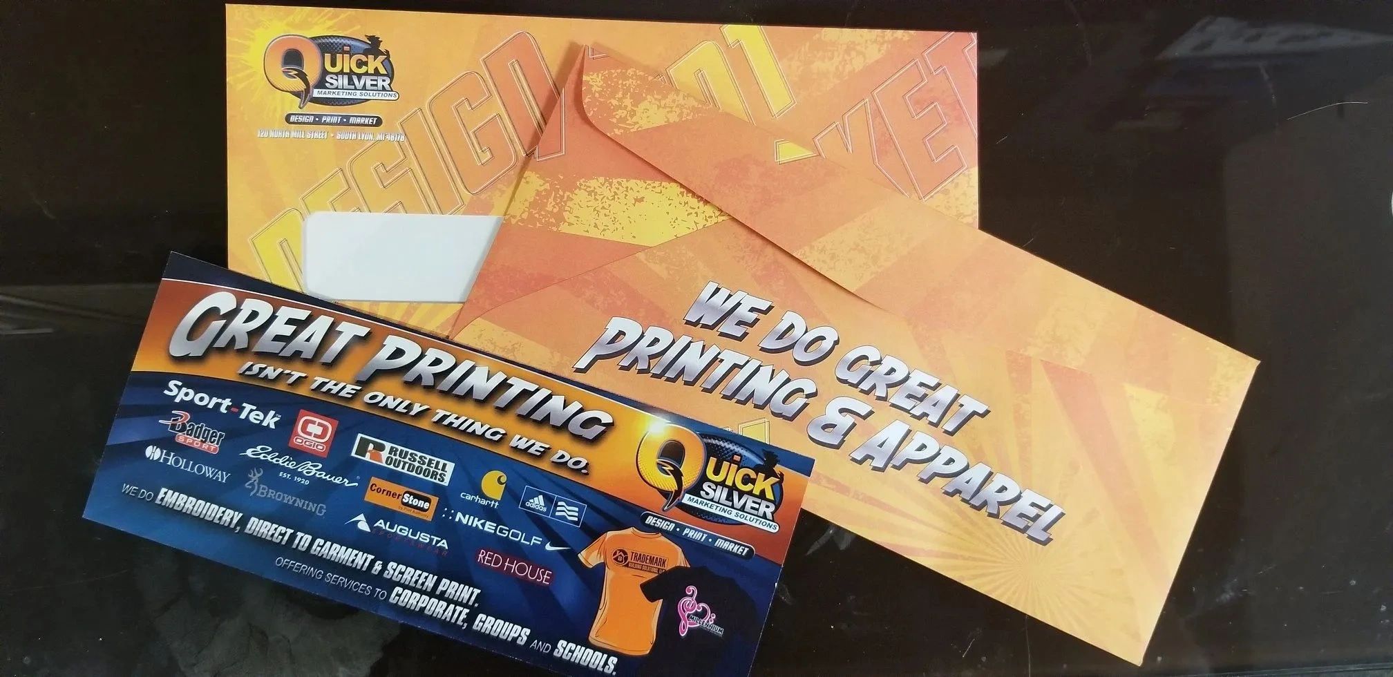 Powered by Quick Silver Marketing Solutions We offer full-color printing products.