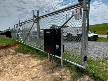 commercial slide gate with motor