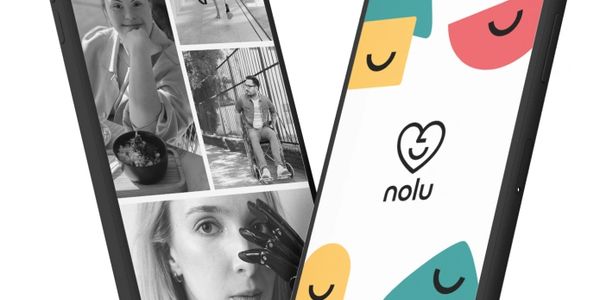 Écrans de Nolu avec logo et exemples de différents types de situation de handiap.