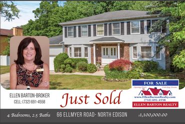 A just sold 4-bedroom, 2.5-bath home at 66 Ellmyer Road, North Edison.