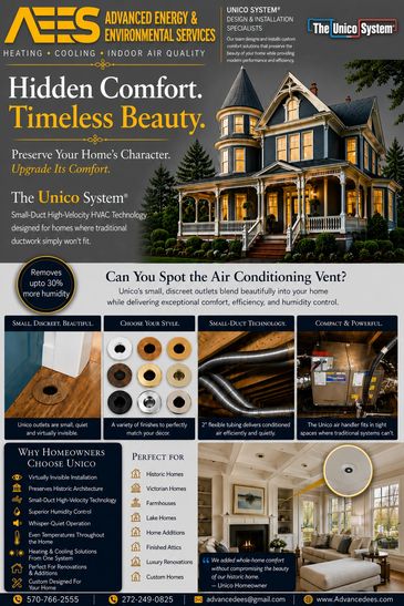 Comfort Starts Here
Efficient, quiet, and designed for whole-home comfort — Unico HVAC systems deli