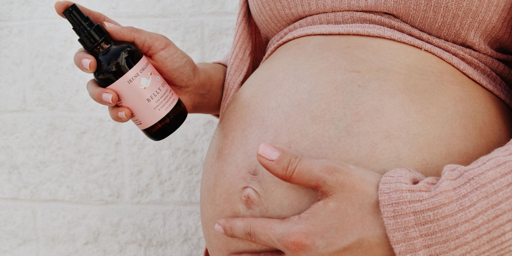 Irene Organics All Natural Belly Oil and Belly Balm for Stretch Marks and Pregnancy