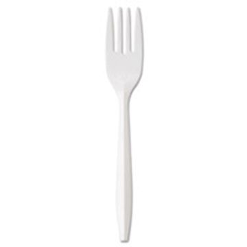  CUTLERY, FORK, PLASTIC, DISPOSABLE, FOOD SERVICE medium weight