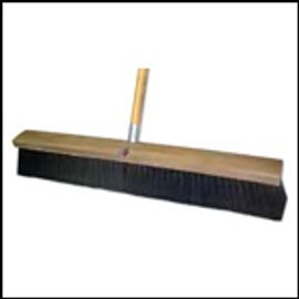 push broom, sweeping, floor maintenance