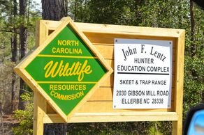 North Carolina Wildlife Resources Commission. NCWRC. John F. Lentz hunter education complex. skeet and trap range. Ellerbe NC. Richmond County NC. Hoffman NC. Hunting. Wildlife. Land. Public property. Shooting Range