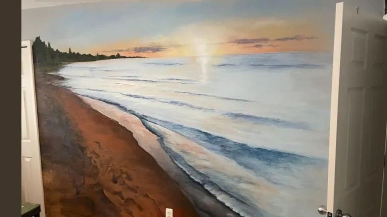 Mural, Lake Huron Bedroom