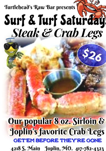 Steak, Crab Legs, Surf & Turf