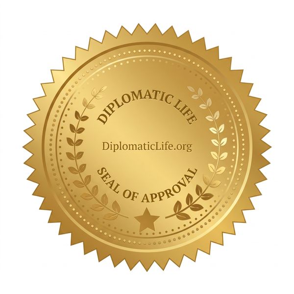 Gold seal of approval from Diplomatic Life.