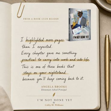 Angela Brooks recommends I'm Not Done Yet as a practical and inspiring memoir.