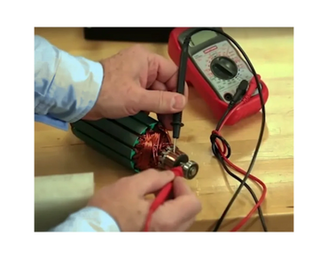 Minn Kota Motor armature testing.