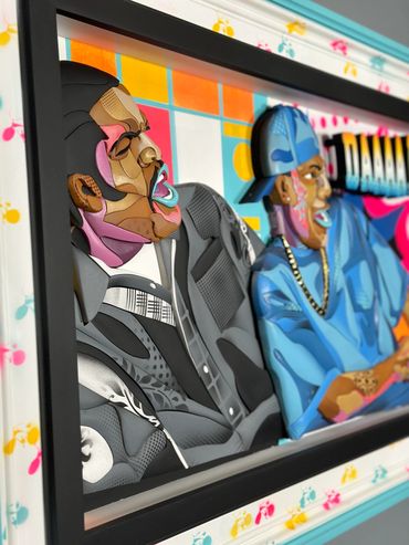 closeup shot of a painting by Benxart