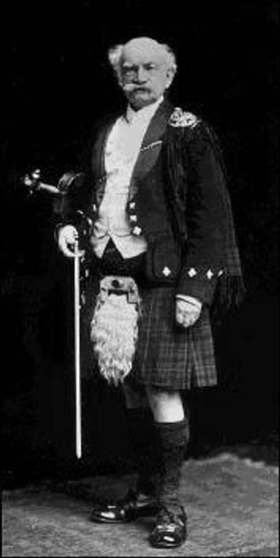 James Scott Skinner who "decided to make the kilt my platform dress" in 1893.