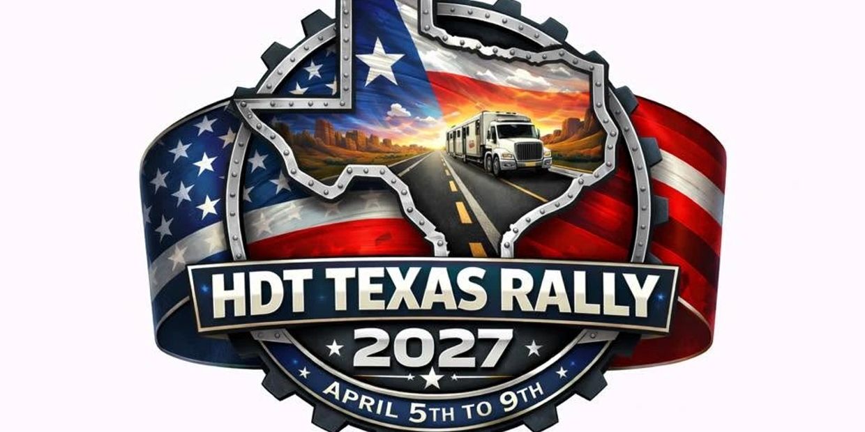 Logo for HDT Texas Rally 2027 event.