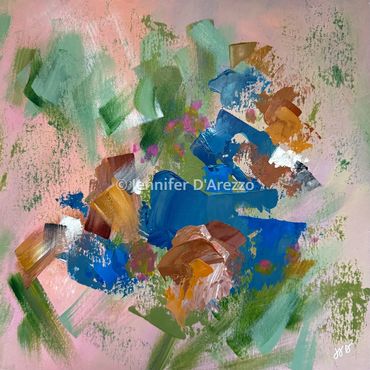 Bluebirds Among Cherry Blossoms
2026
12"x12" Acrylic on Paper