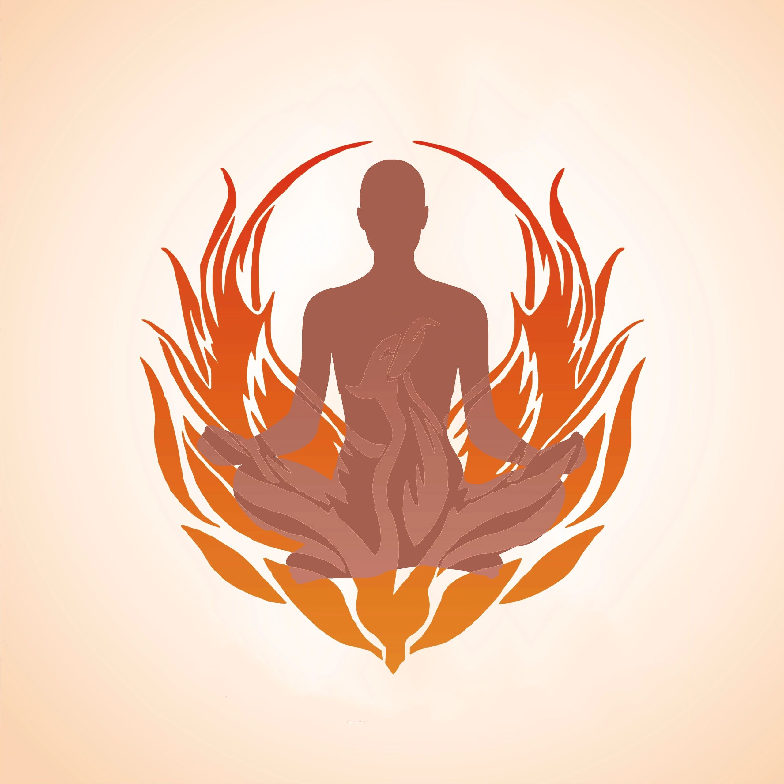 Meditating Yogi and Phoenix