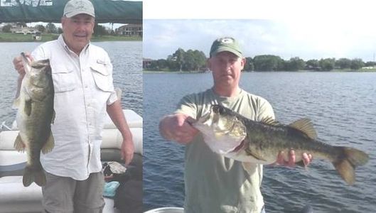 Friends largemouth bass fishing in central Florida with the Southern Outdoorsman Guide Service
