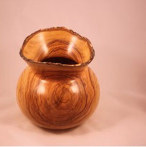 Handmade wooden vase