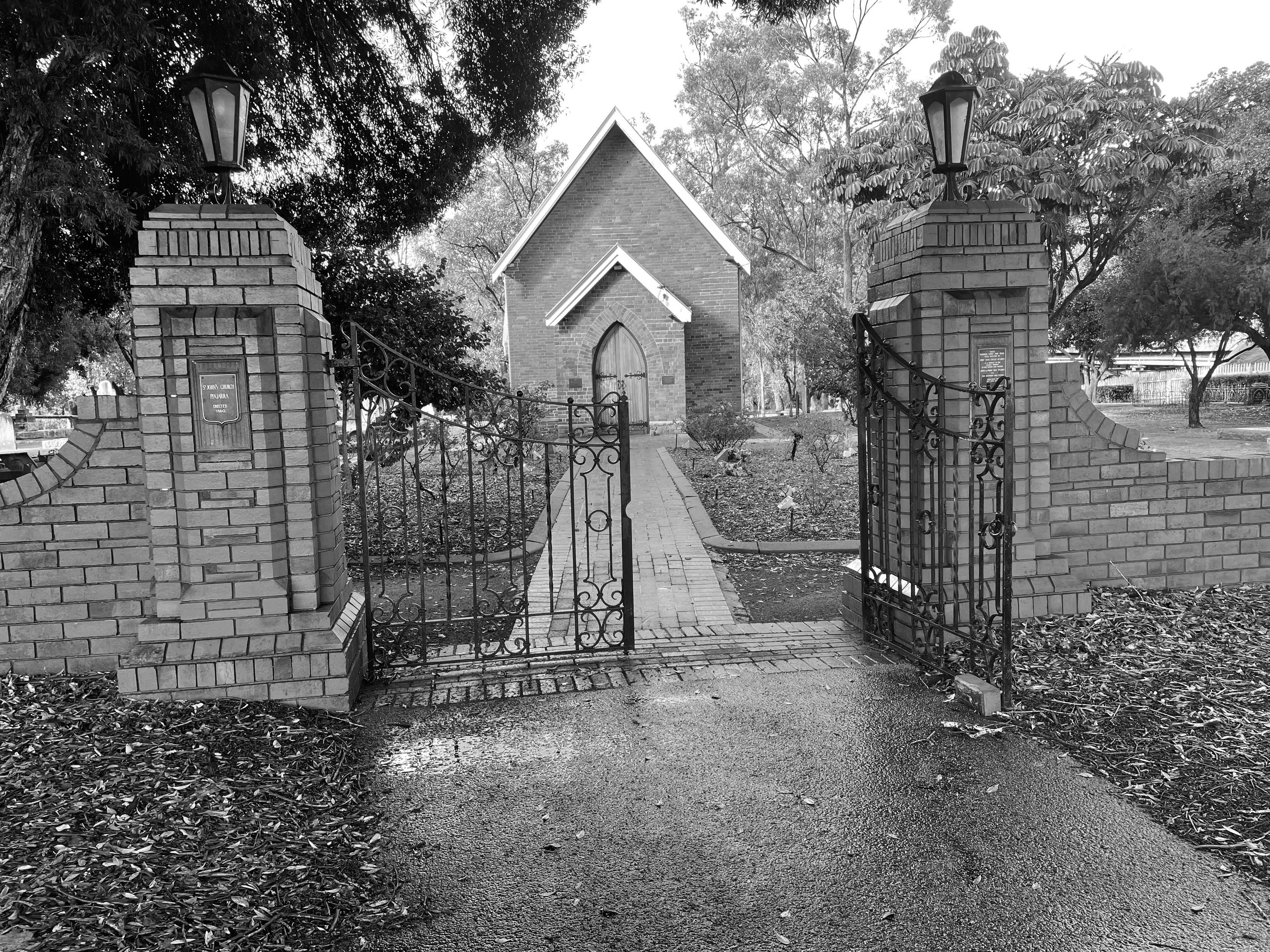 This historic church appears in the world of Red Rebel — a story set against the raw beauty and dang