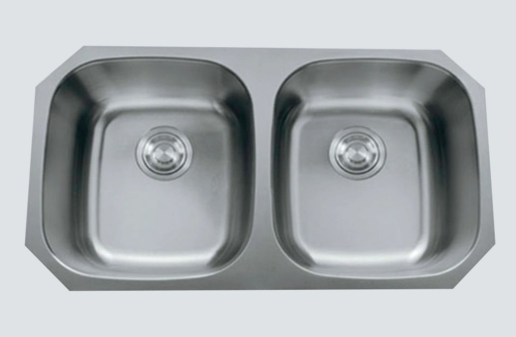 Kitchen sink: (5050) Double Bowl Stainless Steel