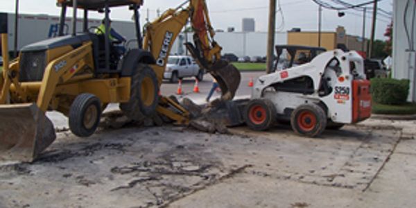 Demolition, Demolishing, Concrete Demolition, Bobcat, backhoe, asphalt removal