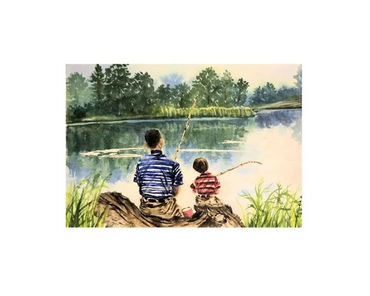 Forrest Gump fishing with his son