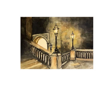 A staircase in Hogwarts