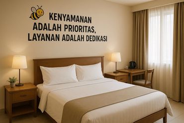 Studio Pastel Cozy
Cocok untuk pasangan, solo traveler, dan digital nomad.
Desain aesthetic — nya