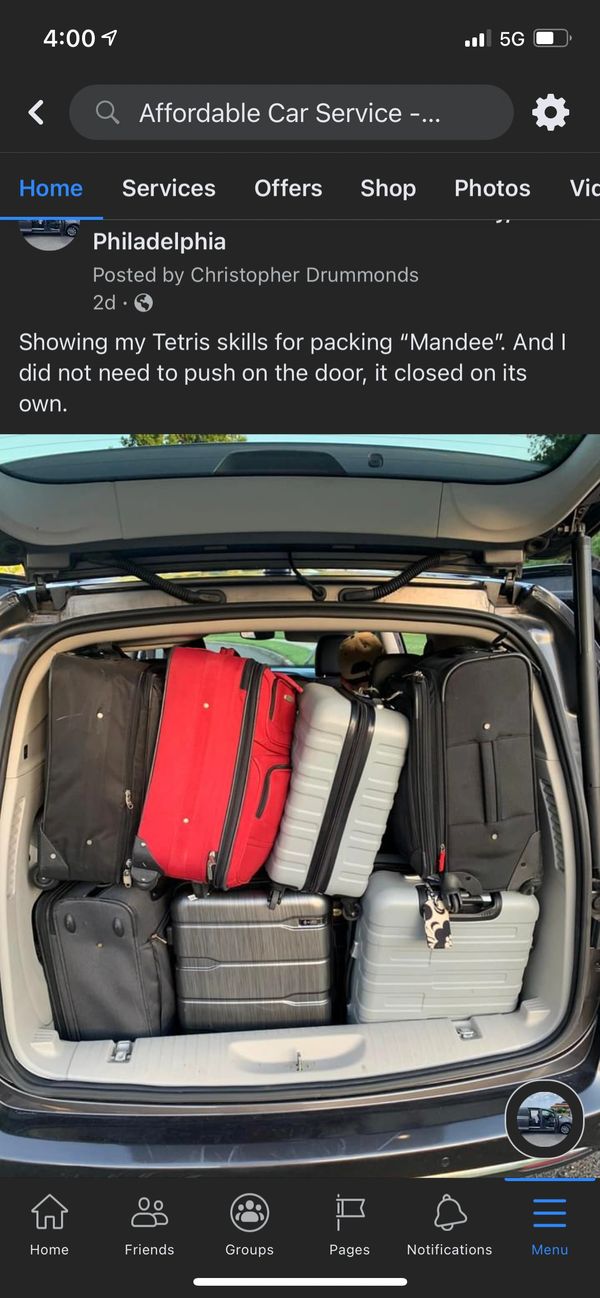 How much luggage can fit in one shuttle.