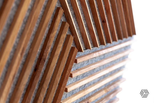 Koest acoustic panels with wood
