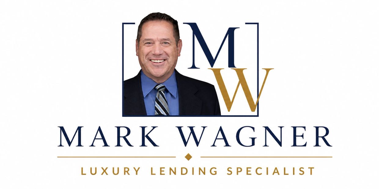 Mark Wagner, luxury lending specialist, with professional headshot and logo.